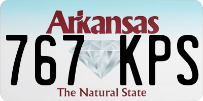 AR license plate 767KPS