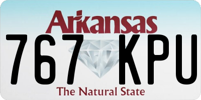 AR license plate 767KPU