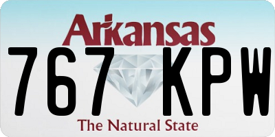 AR license plate 767KPW