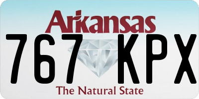 AR license plate 767KPX