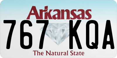 AR license plate 767KQA