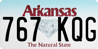 AR license plate 767KQG