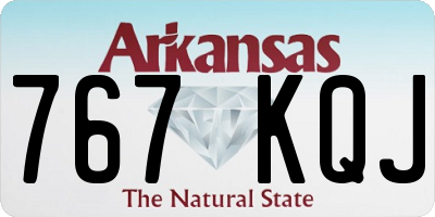 AR license plate 767KQJ