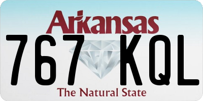 AR license plate 767KQL