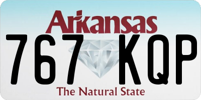 AR license plate 767KQP