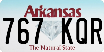 AR license plate 767KQR