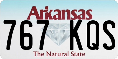 AR license plate 767KQS