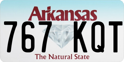 AR license plate 767KQT