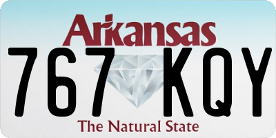 AR license plate 767KQY