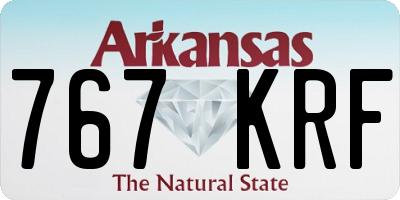 AR license plate 767KRF