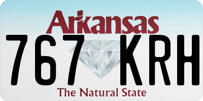 AR license plate 767KRH