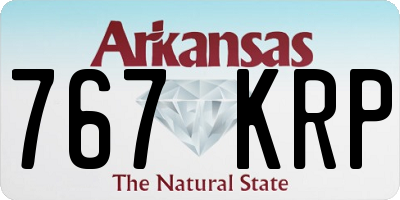 AR license plate 767KRP