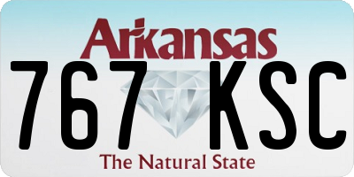 AR license plate 767KSC