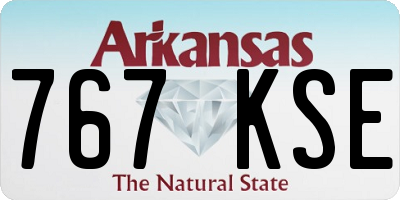 AR license plate 767KSE