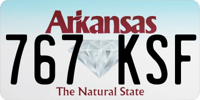 AR license plate 767KSF