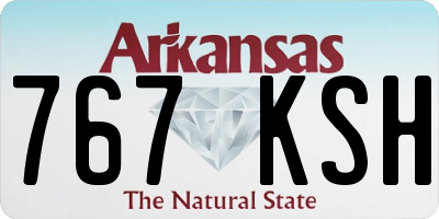 AR license plate 767KSH