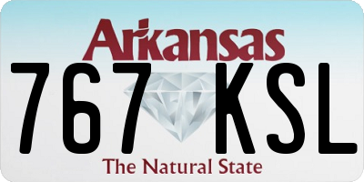 AR license plate 767KSL