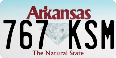 AR license plate 767KSM