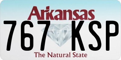 AR license plate 767KSP