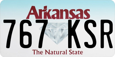 AR license plate 767KSR