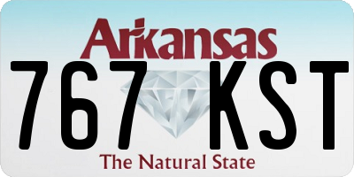 AR license plate 767KST