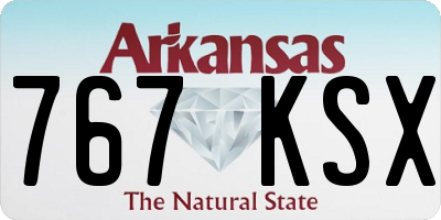 AR license plate 767KSX
