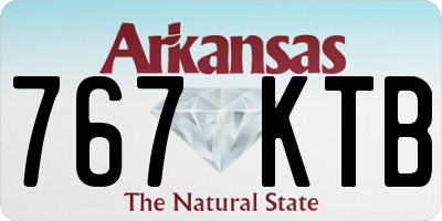 AR license plate 767KTB