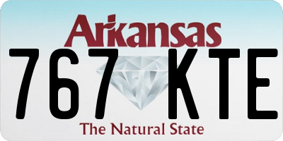 AR license plate 767KTE