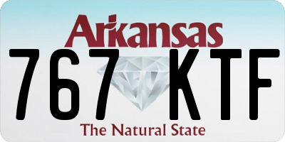 AR license plate 767KTF