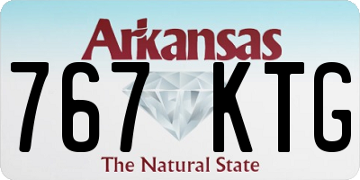 AR license plate 767KTG