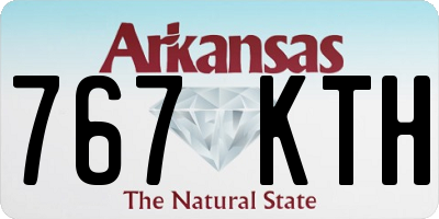 AR license plate 767KTH