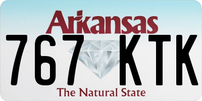 AR license plate 767KTK