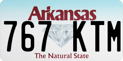 AR license plate 767KTM