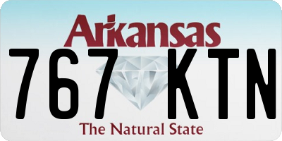 AR license plate 767KTN