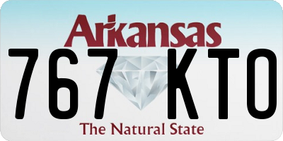 AR license plate 767KTO