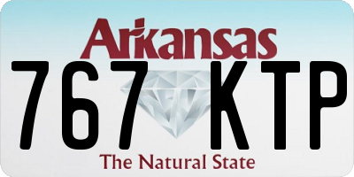 AR license plate 767KTP