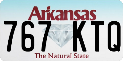 AR license plate 767KTQ