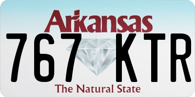 AR license plate 767KTR