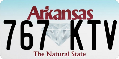 AR license plate 767KTV