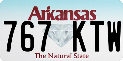 AR license plate 767KTW