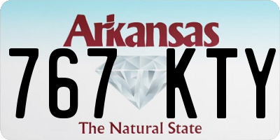AR license plate 767KTY