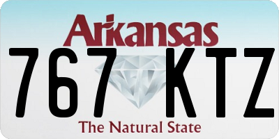 AR license plate 767KTZ