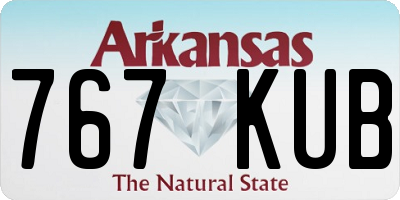 AR license plate 767KUB