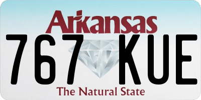 AR license plate 767KUE