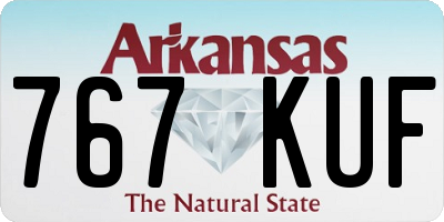 AR license plate 767KUF