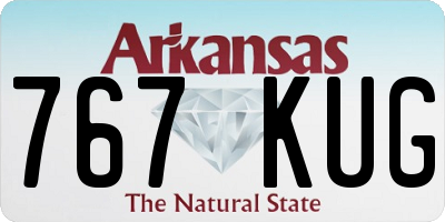 AR license plate 767KUG