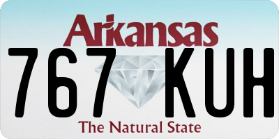 AR license plate 767KUH