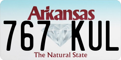 AR license plate 767KUL