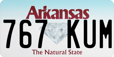 AR license plate 767KUM