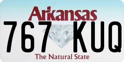 AR license plate 767KUQ